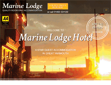 Tablet Screenshot of marinelodge.co.uk
